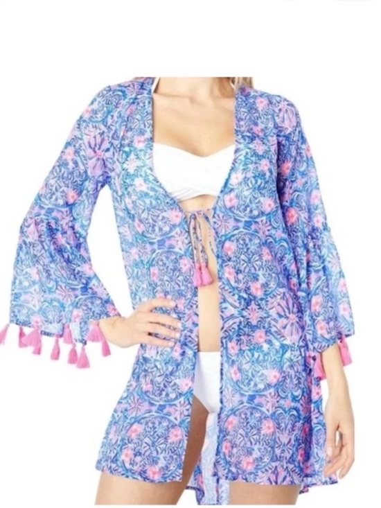 Lilly Pulitzer Other - Lilly Pulitzer Motley Cover-up Medium Tankin It Easy-Blue Peri